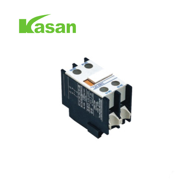 AC Contactor Auxiliary LADN11 အနက်ရောင် 1NO+1NC ငွေရောင်အမှတ်