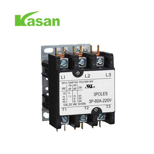 HVAC 24V/120V/240V/277V/480V အတွက် UL အတည်ပြုထားသော 30A 3P air Contactor